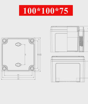 Waterproof Plastic Enclosure Box Electronic Electrical Project Box ABS Outdoor Junction Box Housing IP67 Project Instrument Case