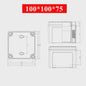 Waterproof Plastic Enclosure Box Electronic Electrical Project Box ABS Outdoor Junction Box Housing IP67 Project Instrument Case