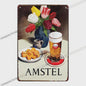 Vintage Bier Metalen Wanddecoratie - Retro Poster voor Bar, Pub & Man Cave (20x30cm)