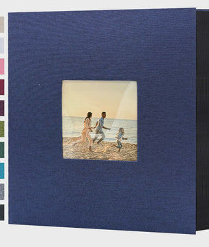 Linnen Fotoalbum voor 600 Foto's 4x6 inch met Venster & Horizontale/Verticale Insteekvakken