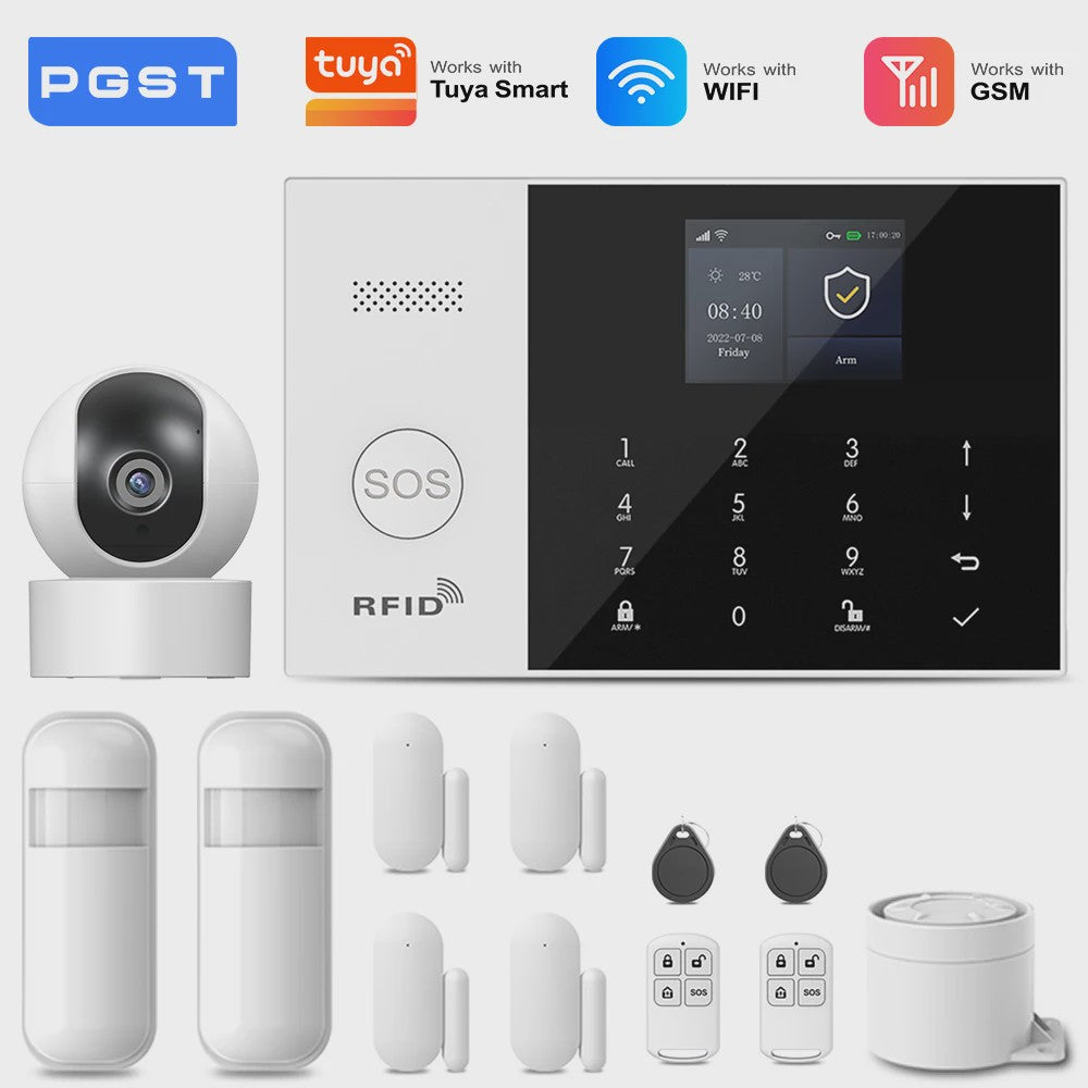 Slimme Alarmset met WiFi, GSM & Tuya Compatibiliteit - Inclusief Deursensor