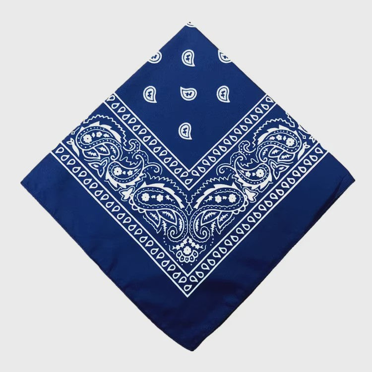 Modieuze Katoenen Bandana Sjaal 54x54cm - Paisley Print voor Dames & Heren