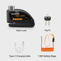 Motorfiets Schijfrem Alarm Slot 120dB Anti-diefstal Beveiliging Scooter Fiets