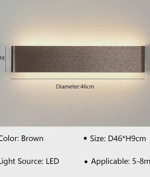 Moderne LED Wandlamp - Stijlvolle Verlichting voor Woonkamer, Slaapkamer & Hal