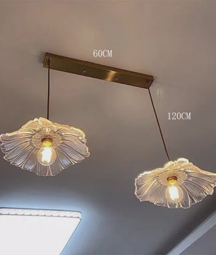 Vintage Bloemen Glazen Hanglamp - Sfeervolle Decoratie voor Woonkamer & Slaapkamer