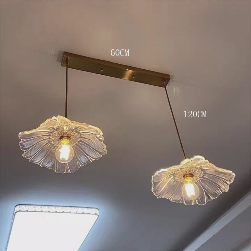 Vintage Bloemen Glazen Hanglamp - Sfeervolle Decoratie voor Woonkamer & Slaapkamer