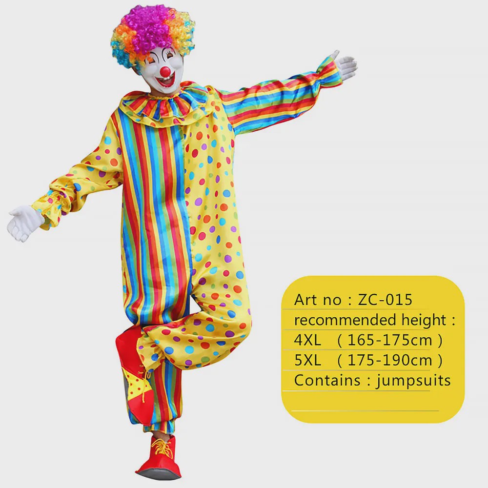 Grappig Clown Kostuum Heren - Joker & Magiër Outfit voor Feest & Optreden