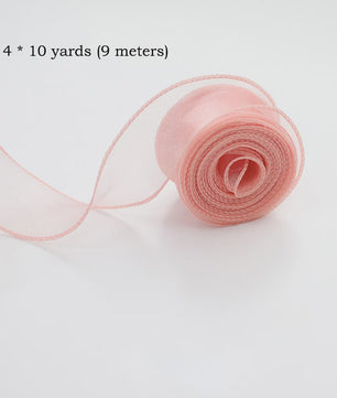 Luxe Chiffon & Organza Lint - Perfect voor Knutselen, Cadeauverpakking & Bruiloftsdecoratie