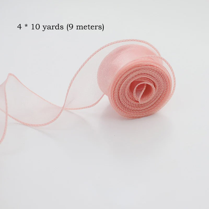 Luxe Chiffon & Organza Lint - Perfect voor Knutselen, Cadeauverpakking & Bruiloftsdecoratie