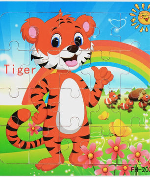 Houten 3D Puzzel Set - 20 Stuks - Dieren & Voertuigen - Educatief Montessori Speelgoed voor Kinderen 3-6 Jaar