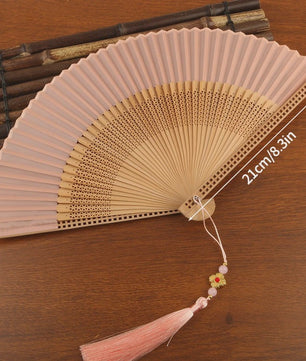 Elegante Chinese Stijl Vouwbare Handwaaier met Kwastje - Perfect voor Dans, Decoratie of Cadeau