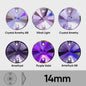 Paarse Strass Steentjes Platte Achterkant - Glas Kristal voor Kleding & Tassen DIY