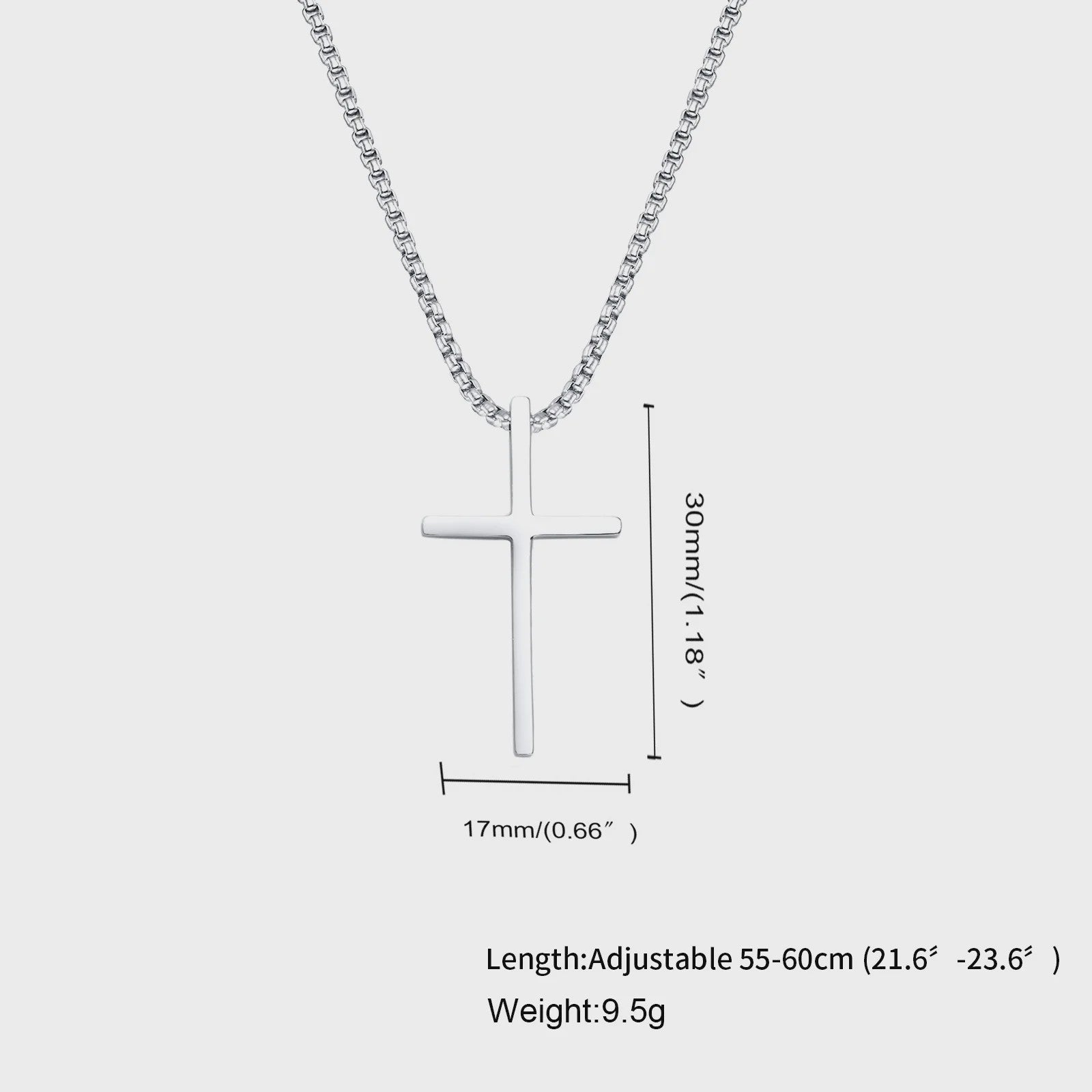 Heren RVS Kruis Ketting met Jezus Hanger - Religieuze Christelijke Sieraden