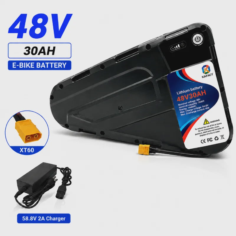 52V 20Ah-40Ah Lithium E-bike Batterij voor Elektrische Fietsen (500W-3000W Motor)