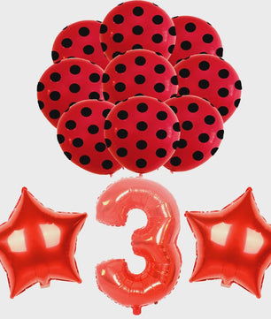 Feestdecoratie set lieveheersbeestje - Verjaardag & Babyborrel