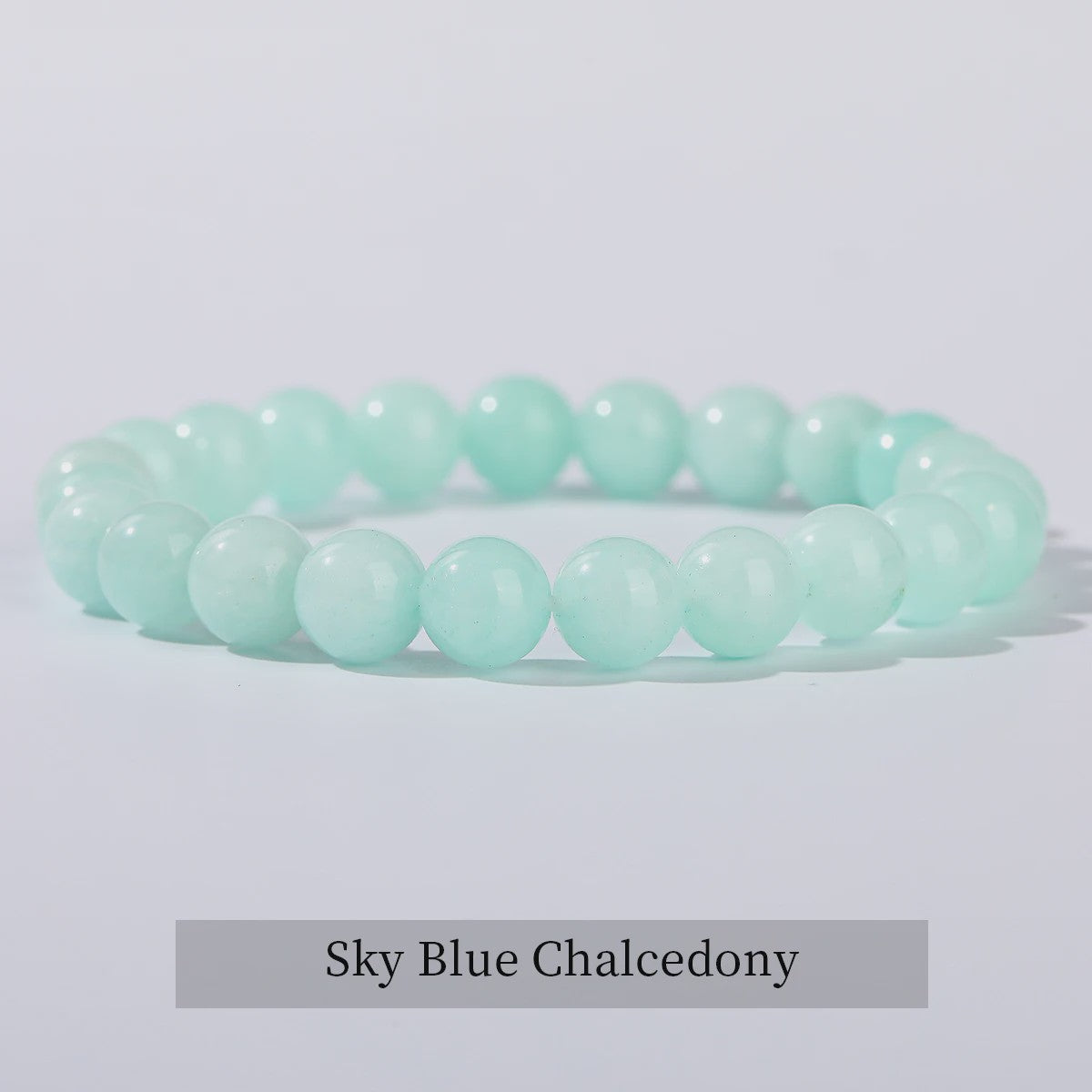 Natuurstenen Armband Dames - Elastisch, Blauw, Yoga & Healing Sieraden