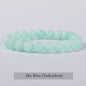 Natuurstenen Armband Dames - Elastisch, Blauw, Yoga & Healing Sieraden