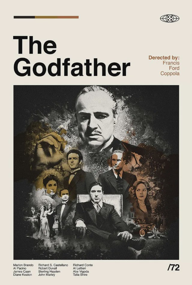 Iconische Film & TV Canvas Posters: Friends, Back to the Future, Pulp Fiction, The Godfather