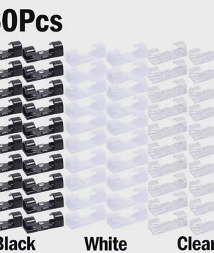 Zelfklevende Kabel Clips Organizer - Set van 20 Stuks voor Thuis, Kantoor & Auto