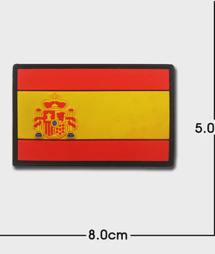 3D PVC Vlag Patches - Rubberen Militaire Emblemen met Klittenband