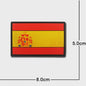 3D PVC Vlag Patches - Rubberen Militaire Emblemen met Klittenband
