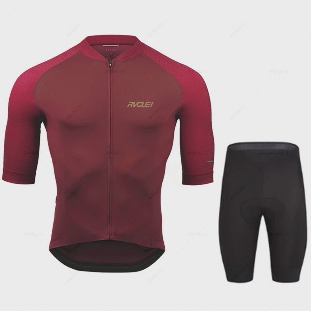 Pro Fiets Kleding Set Heren - Ademend Wielrenpak met Bib Shorts