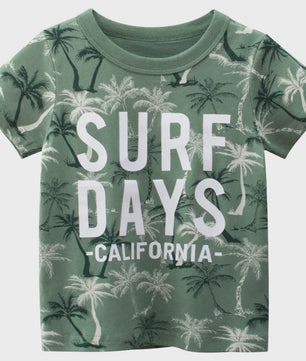 Zomer T-shirts Jongens 2-8 Jaar - Katoen, Korte Mouw met Leuke Prints