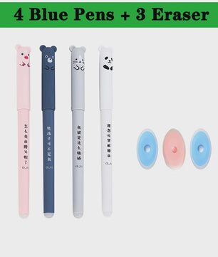 Set van 25 Kawaii Uitwisbare Gelpennen - Vloeiend Schrijven en Wissen voor School & Kantoor