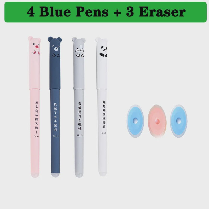 Set van 25 Kawaii Uitwisbare Gelpennen - Vloeiend Schrijven en Wissen voor School & Kantoor