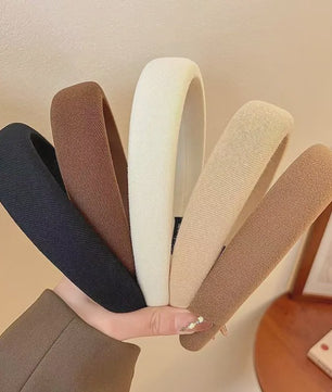 Modieuze Dames Hoofdband - Zachte Sponge Band voor Gezichtswas & Stijl