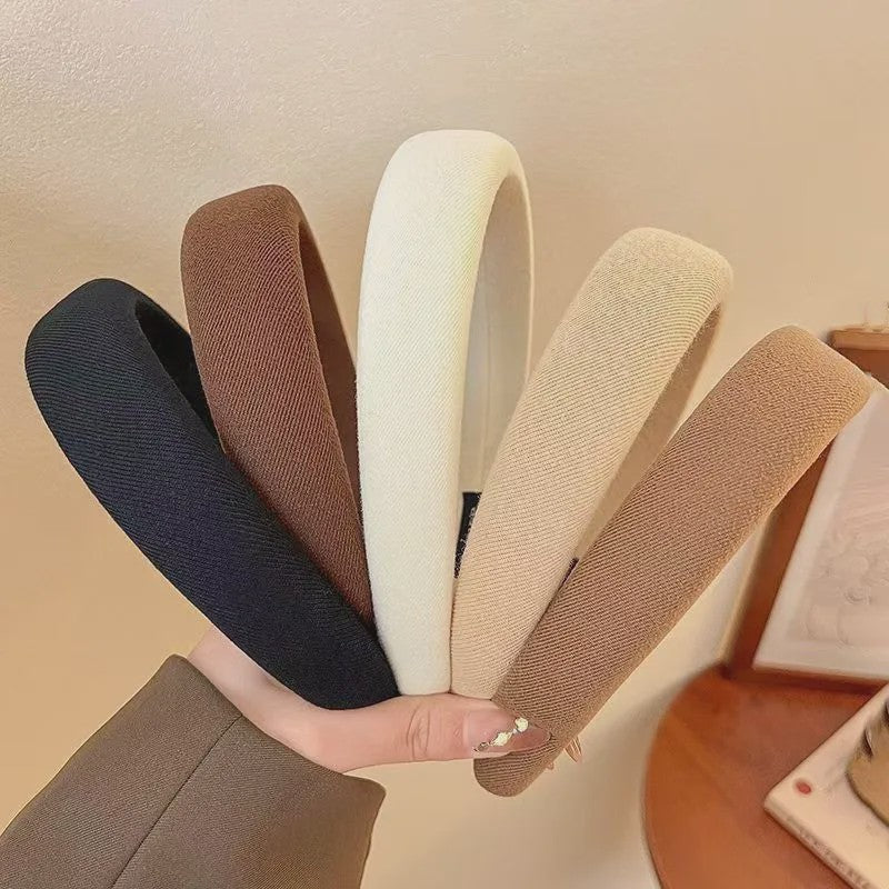 Modieuze Dames Hoofdband - Zachte Sponge Band voor Gezichtswas & Stijl