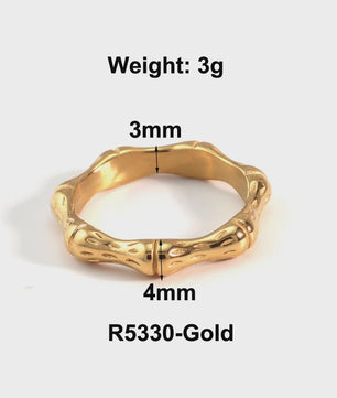 Nieuw Design Geometrische Kralen Ring - Roestvrij Staal Dames Sieraden