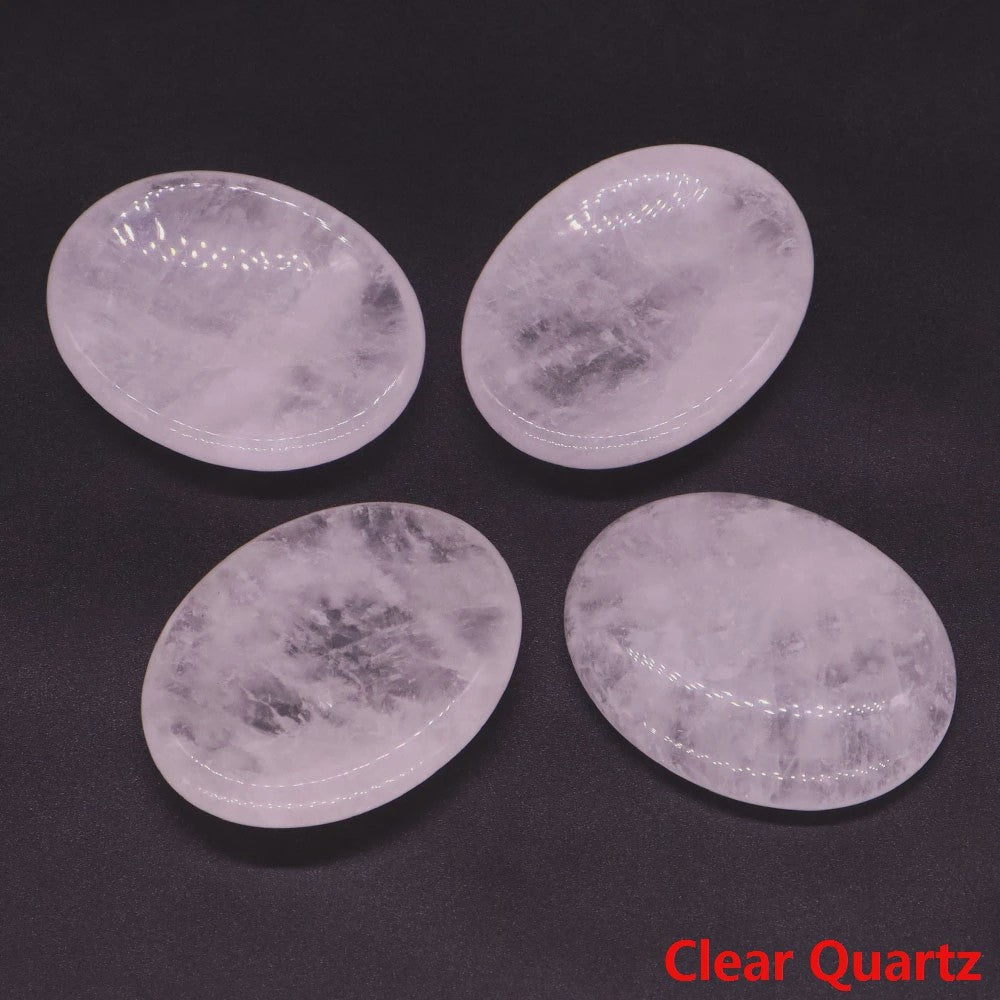 7 Chakra Kristallen Worry Stones - Ovalen Massage & Meditatie Edelstenen (35x45mm)
