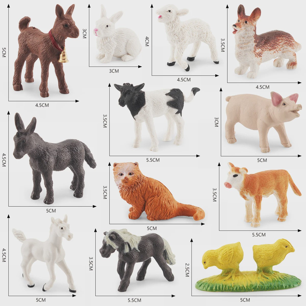 Plastic Dieren Speelgoed Collectie: Zee, Land & Insecten Miniatuur Set voor Kinderen