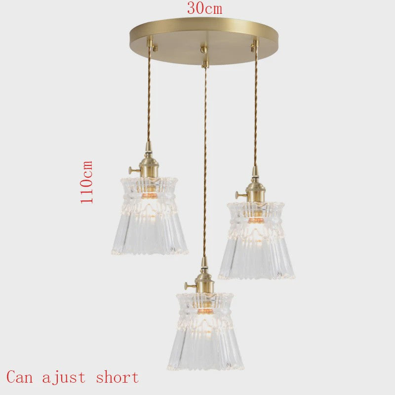 Moderne Glazen Hanglamp - Sfeervolle Verlichting voor Keuken, Eetkamer & Slaapkamer