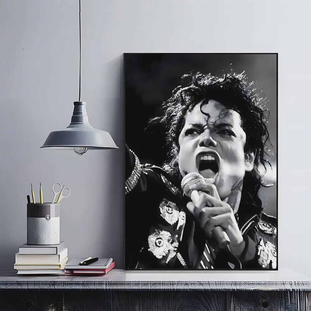 Iconische Michael Jackson Poster - Retro Muziek Kunst Decoratie