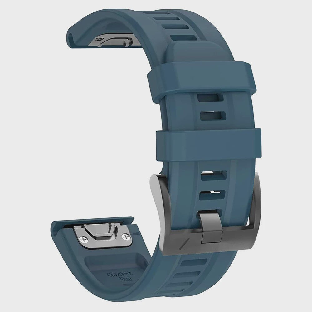 QuickFit Siliconen Horlogeband 22mm/26mm voor Garmin Fenix 7/7X, Epix Gen 2, Enduro 2 & Fenix 5/6 Series