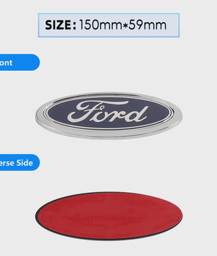 Ford Embleem Stickers - Set van 8 Stuks - Hood, Bonnet & Trunk - Universeel