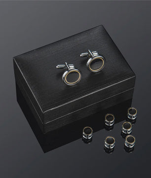 Set Manchetknopen en Tuxedo Studs voor Heren - Stijlvolle Accessoires voor Bruiloft en Feest