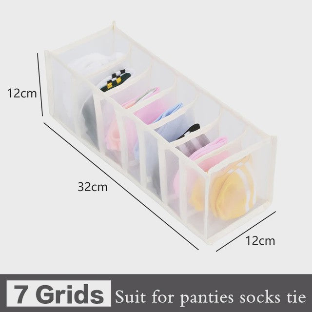 Opvouwbare Lade Organizer Set voor Ondergoed, Sokken en BH's - Mesh Opbergdozen
