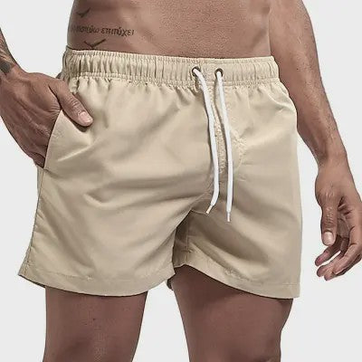 Heren Sneldrogende Zwemshorts met Trekkoord en Zakken - Perfect voor Strand en Zomeractiviteiten