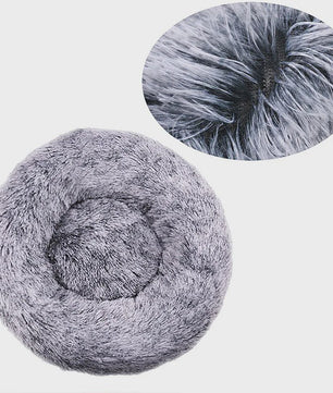 Luxe Pluche Hondenkussen & Kattenmand - Rond, Extra Zacht & Warm - 40-90cm