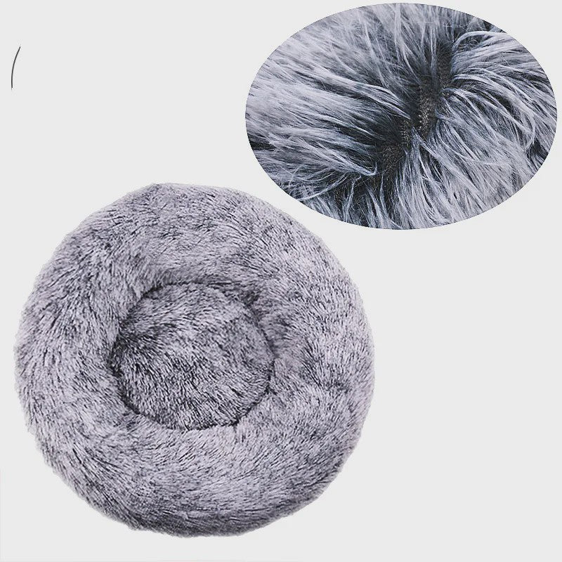 Luxe Pluche Hondenkussen & Kattenmand - Rond, Extra Zacht & Warm - 40-90cm