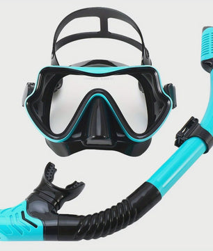 Professionele Duikbril en Snorkel Set voor Volwassenen - Panoramisch Gehard Glas