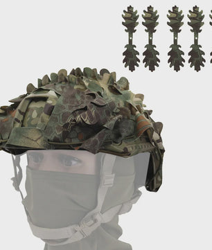 Tactische FAST Helm Cover met Laser Cutting 3D Camouflage - Jacht & Outdoor Accessoires
