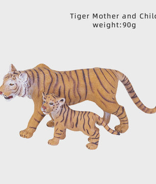 Realistische Wild Animal Speelgoed Set: Olifant, Leeuw, Cheetah, Tijger - Educatief Cadeau