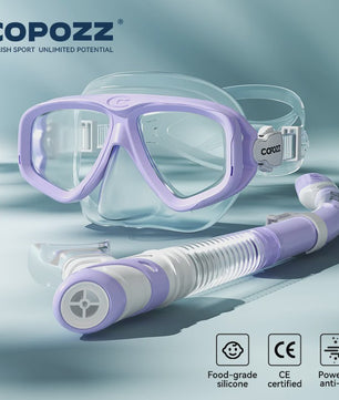 COPOZZ Professioneel Duikmasker & Snorkelset - Anti-condens, Gehard Glas