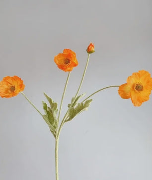 Zijden Papavers Kunstbloemen - Lange Stelen voor Decoratie