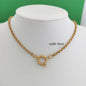 Gouden Roestvrij Stalen Ketting met Sailor Sluiting - Unisex Choker