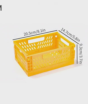 Opvouwbare Opbergkrat & Mand - Stapelbaar, Draagbaar en Ideaal voor Speelgoed, Sieraden en Cosmetica